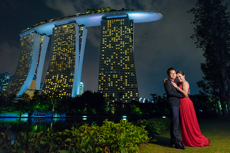 Singapore Engagement Shoot Marina Barrage