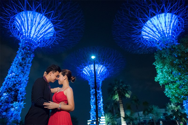 Singapore Engagement Shoot Marina Barrage