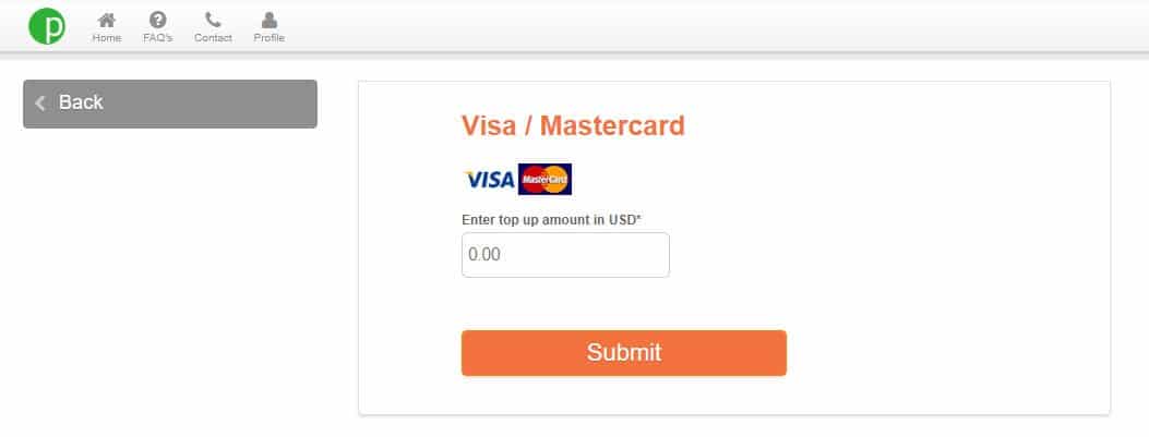 PayPilipinas Online Payment Top UP VISA